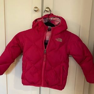 The North Face Girls’ reversible puffer coat